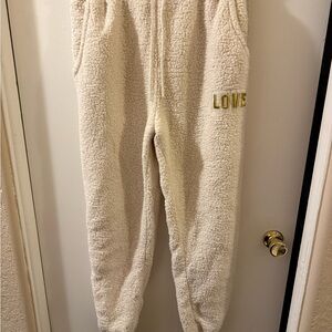 Cozy Cream Kids Sherpa Pants
